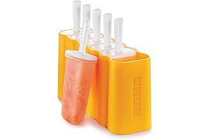 ZOKU Mod Pops: 6 Classic Popsicle Molds with Sticks and Drip Guards