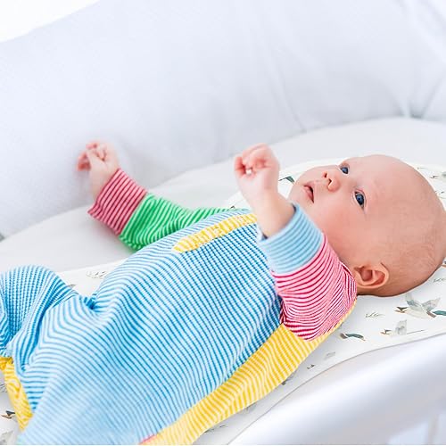 Miniatura 6 de 3 fundas para cambiador de pañales que se adaptan a la forma de maní, tapetes impermeables de algodón orgánico de maní son cálidas en la espalda