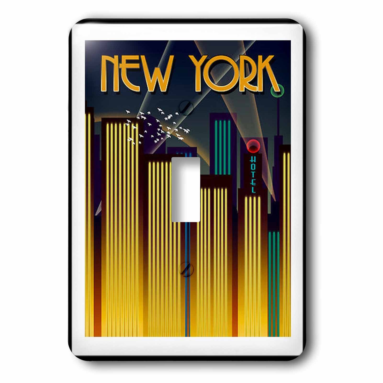 Interrupteur unique New York Art Déco 3drose LSP 60474 1 finition premium