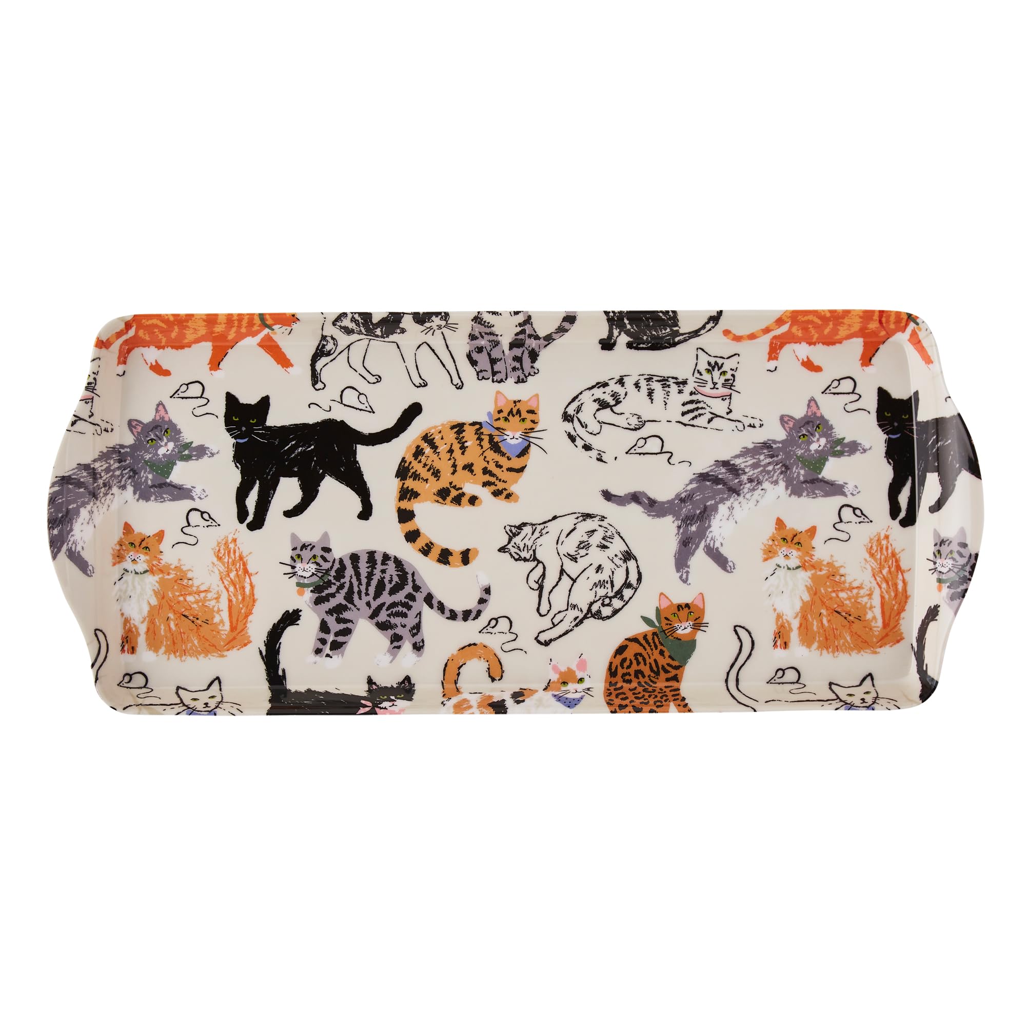 B&Q -  Feline Friends Animal Print 70% Polypropylene Small Tray