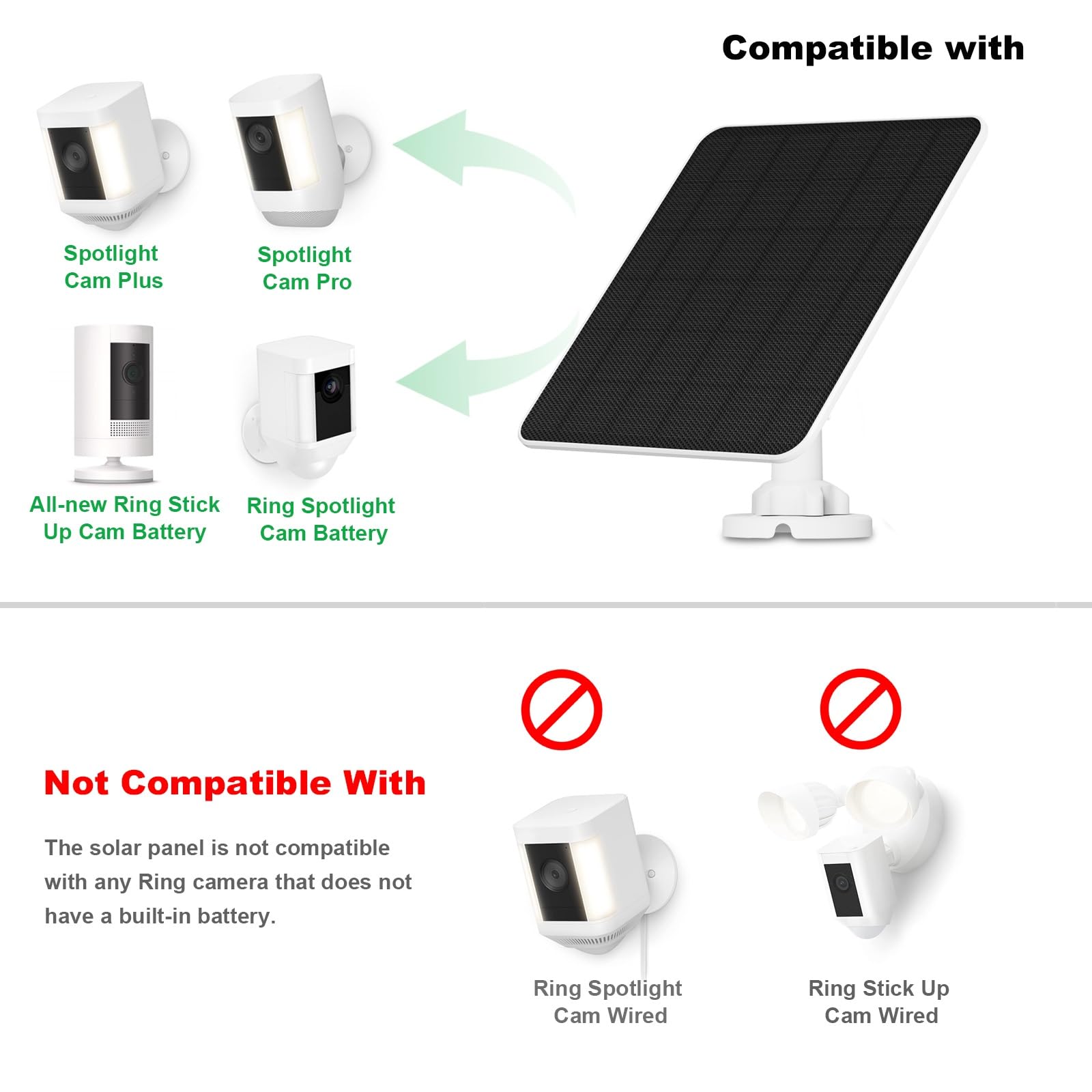 防犯カメラ Ring Stick Up Cam Battery & Solar Panel Ring Stick Up Camera Battery & Solar Panel l Wireless