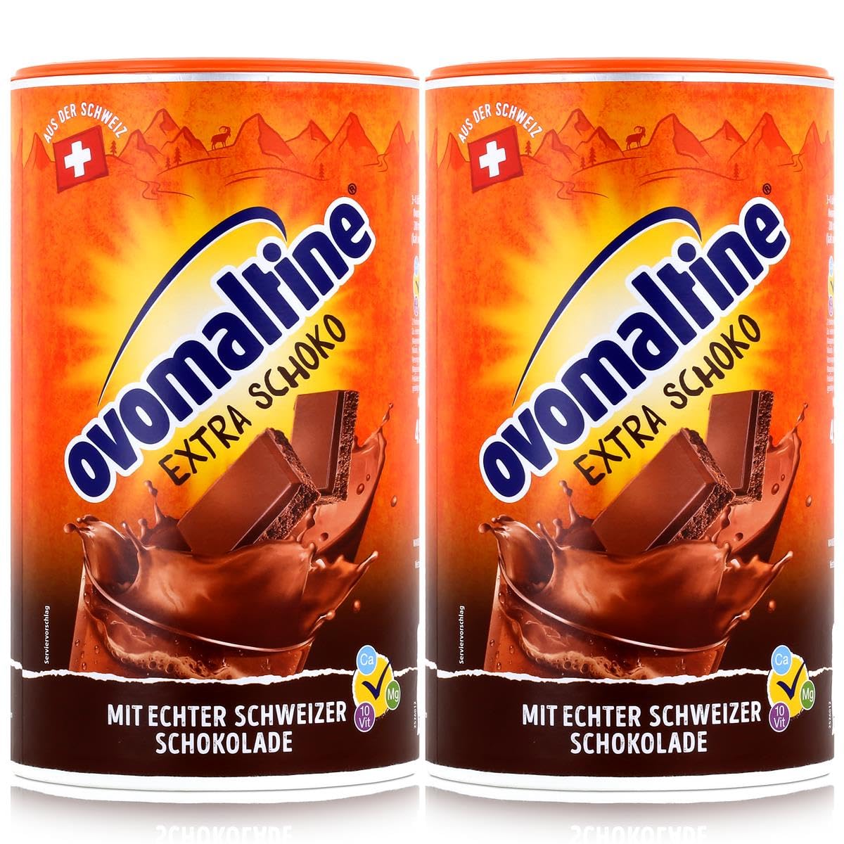 Bevanda al cioccolato di ovomaltina, confezione da 2 (2 x 450 g)