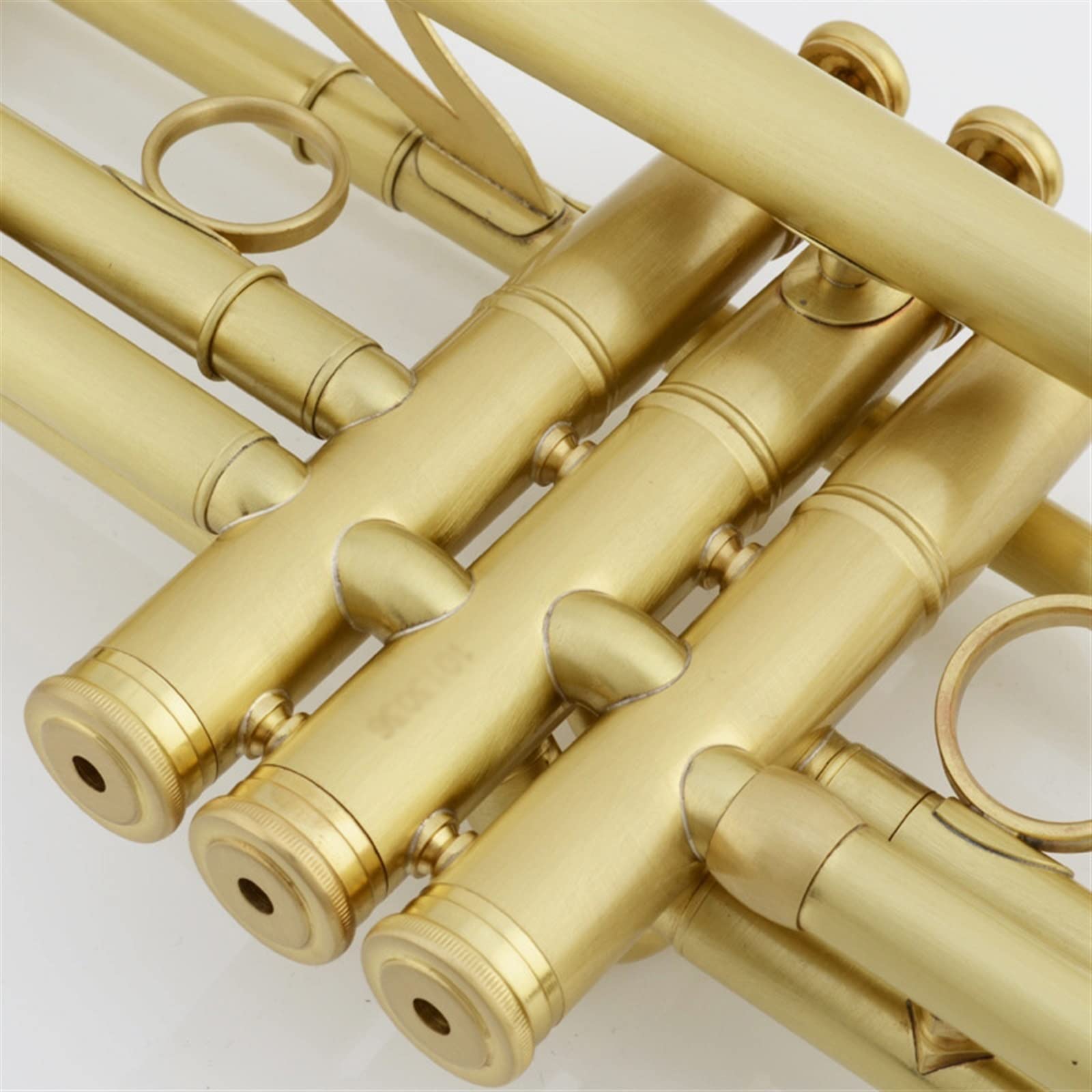 Amazon.co.jp: B♭トランペット 楽器 真鍮ボディ 艶消し漆金