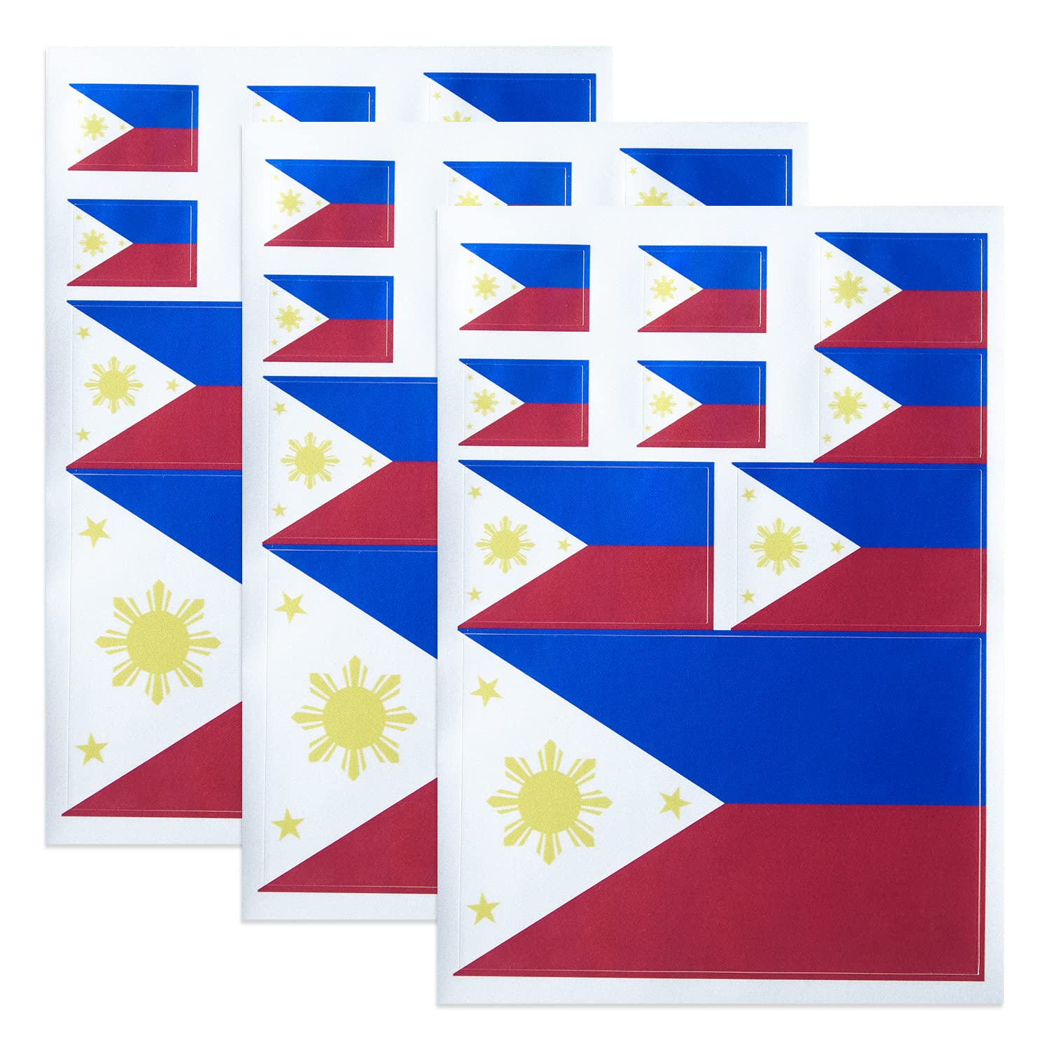 Buy HSQCEZ 3 Pack(27Pcs) Philippine Decal Philippines s Reflective