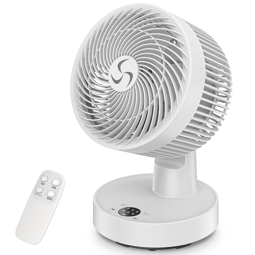 コンパクトサーキュレーター 最大出力30畳　静音　タイマーとイヤホン コンパクトサーキュレーター 最大出力30畳 静音 タイマー