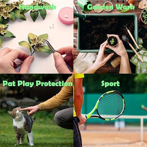 Miniatura 7 de 14 protectores de dedos de silicona, protectores de dedos de gel para las puntas de los dedos, tapas de dedos suaves y reutilizables, ideales para