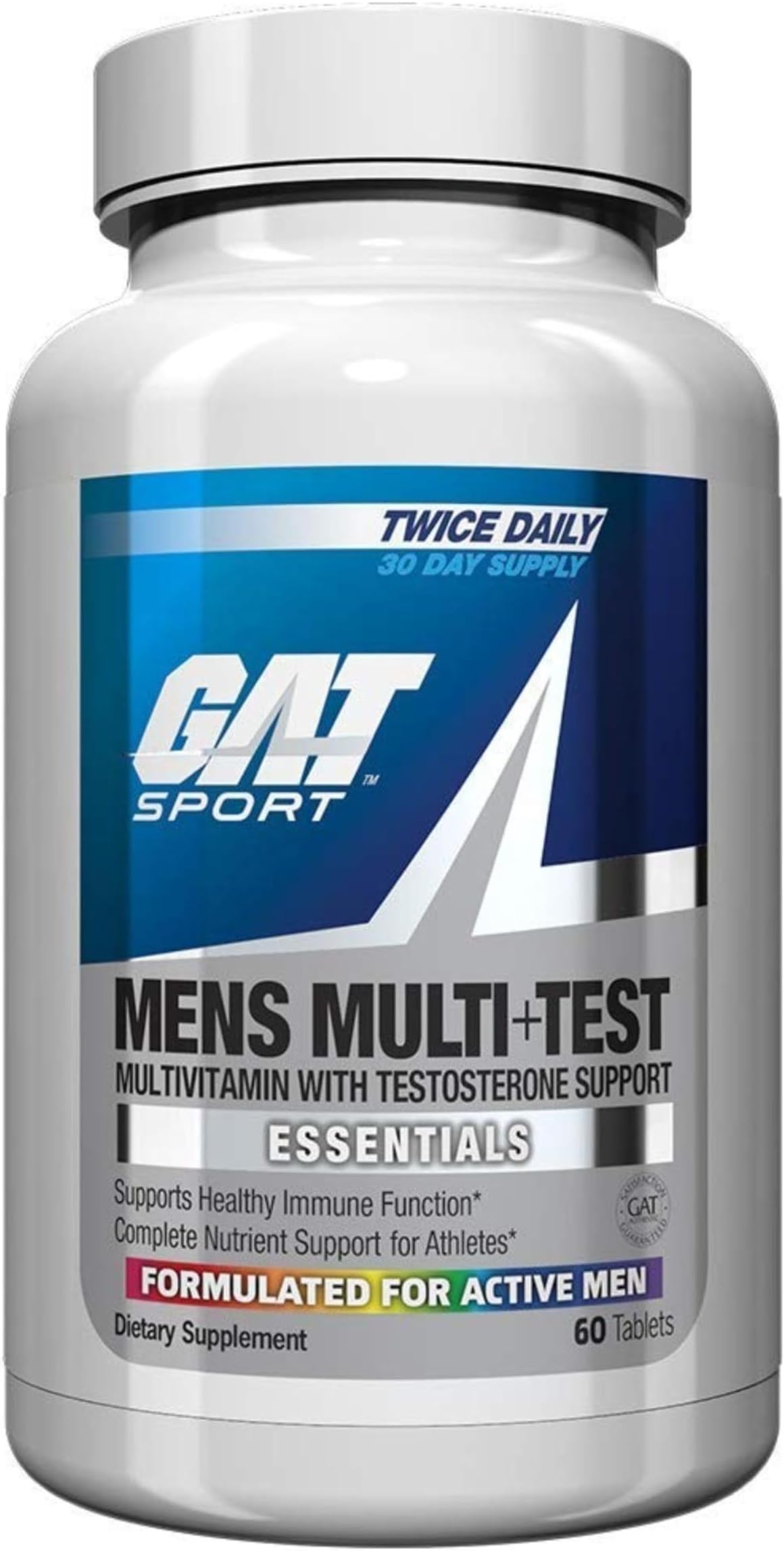 Men's Premium Multivitamin and Complete Testosterone Boosting Support (60 Tablets/30 Servings)