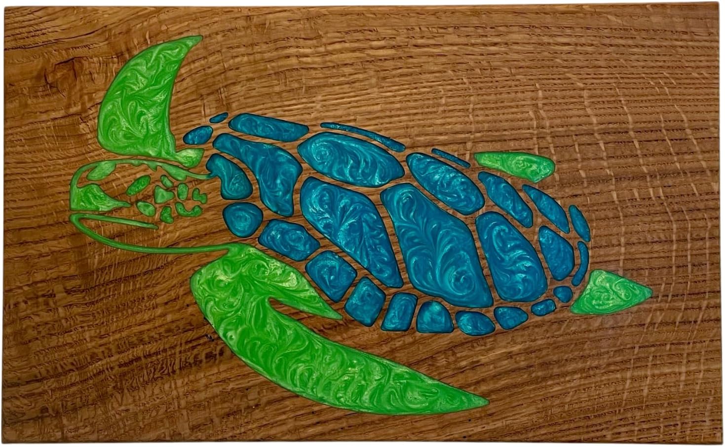 Custom Epoxy Resin Table with Animal, Sea Turtle Wall Art, Coastal Decor, Ocean Decor, Surfing Art, Tropical Art, Hawaii Beach, Beach House, Home Decor (50x80 inch, Only Tabletop)