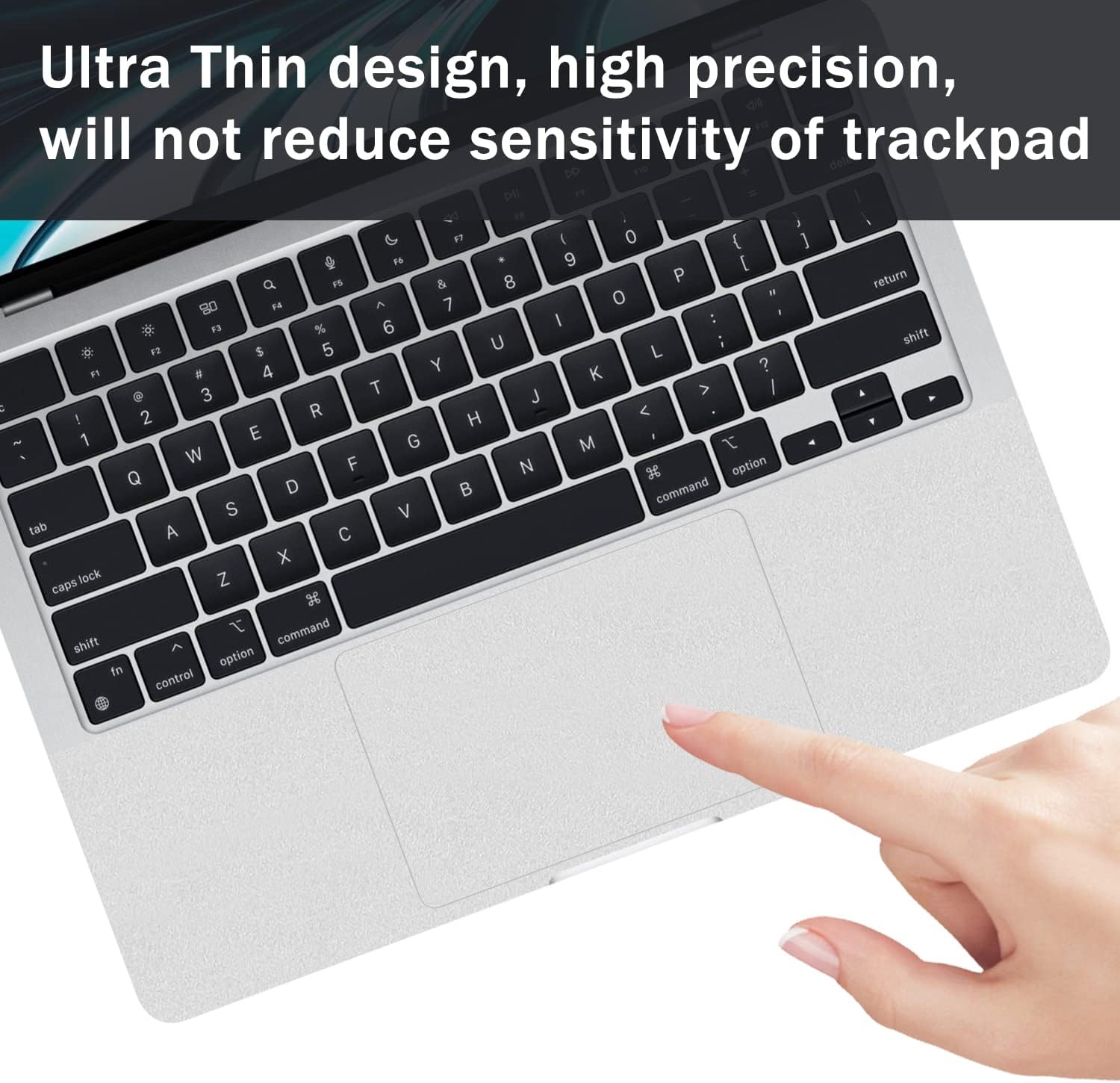 Palm Rest Skin for 2026-2022 MacBook Air 13.6" M5 M4 M3 M2 Chip Model A3449 A3240 A3113 A2681 Wrist Rest Protective Skin Cover (Silver)