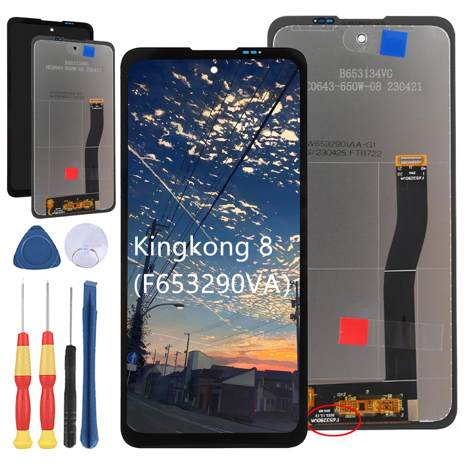 Nuovo schermo di ricambio per Cubot Kingkong 8 Display LCD 6,5 pollici Riparazione Schermo e Accessori Strumento di Ricambio (F653290VA)