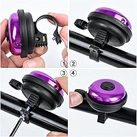 Vista 5 de Timbre clásico de bicicleta, timbre de bicicleta de aluminio, sonido fuerte, nítido y claro, para adultos y niños