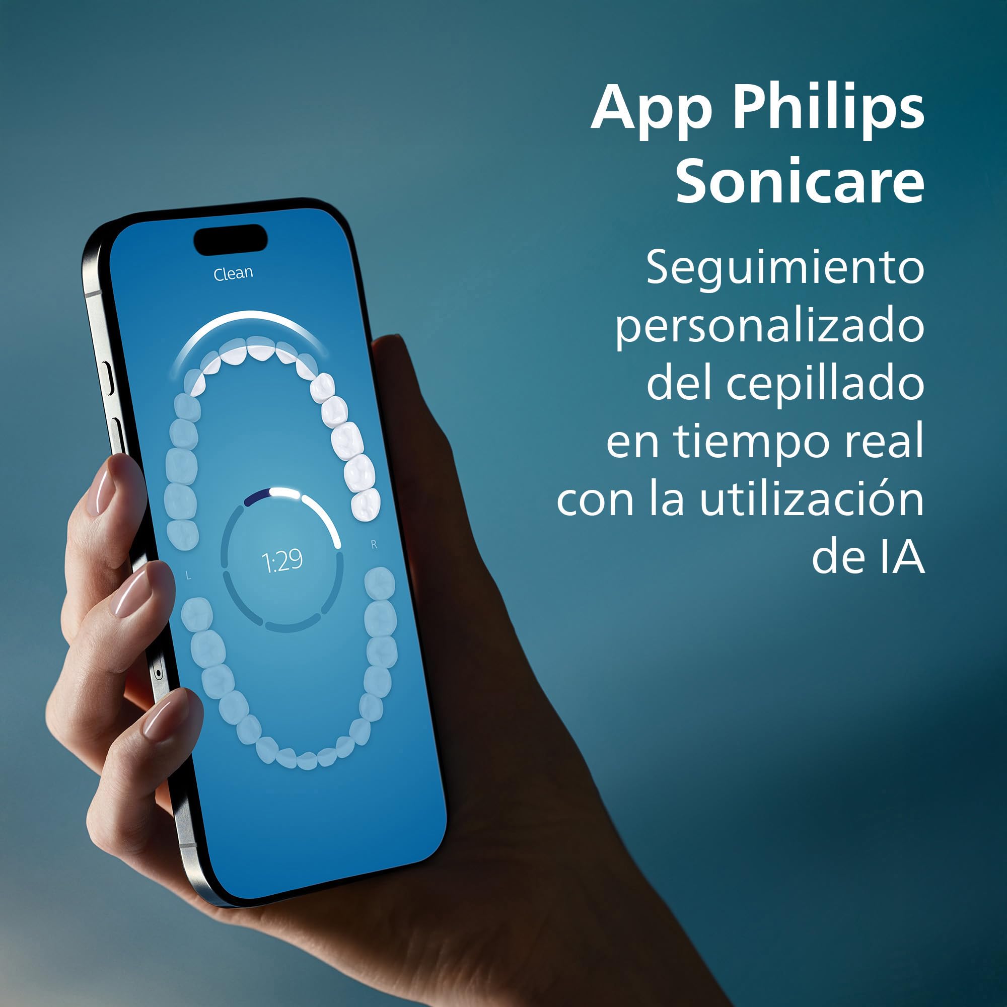 Philips Sonicare DiamondClean Prestige 9900: cepillo dental eléctrico sónico con un cabezal de cepillado Premium All-in-One A3 y estuche de carga en color champán modelo HX9992/11