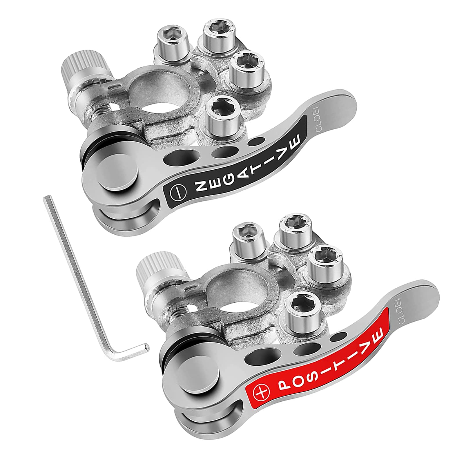 Buy 2PCS Battery Terminal Connectors, 4 Way Positive Negative Car