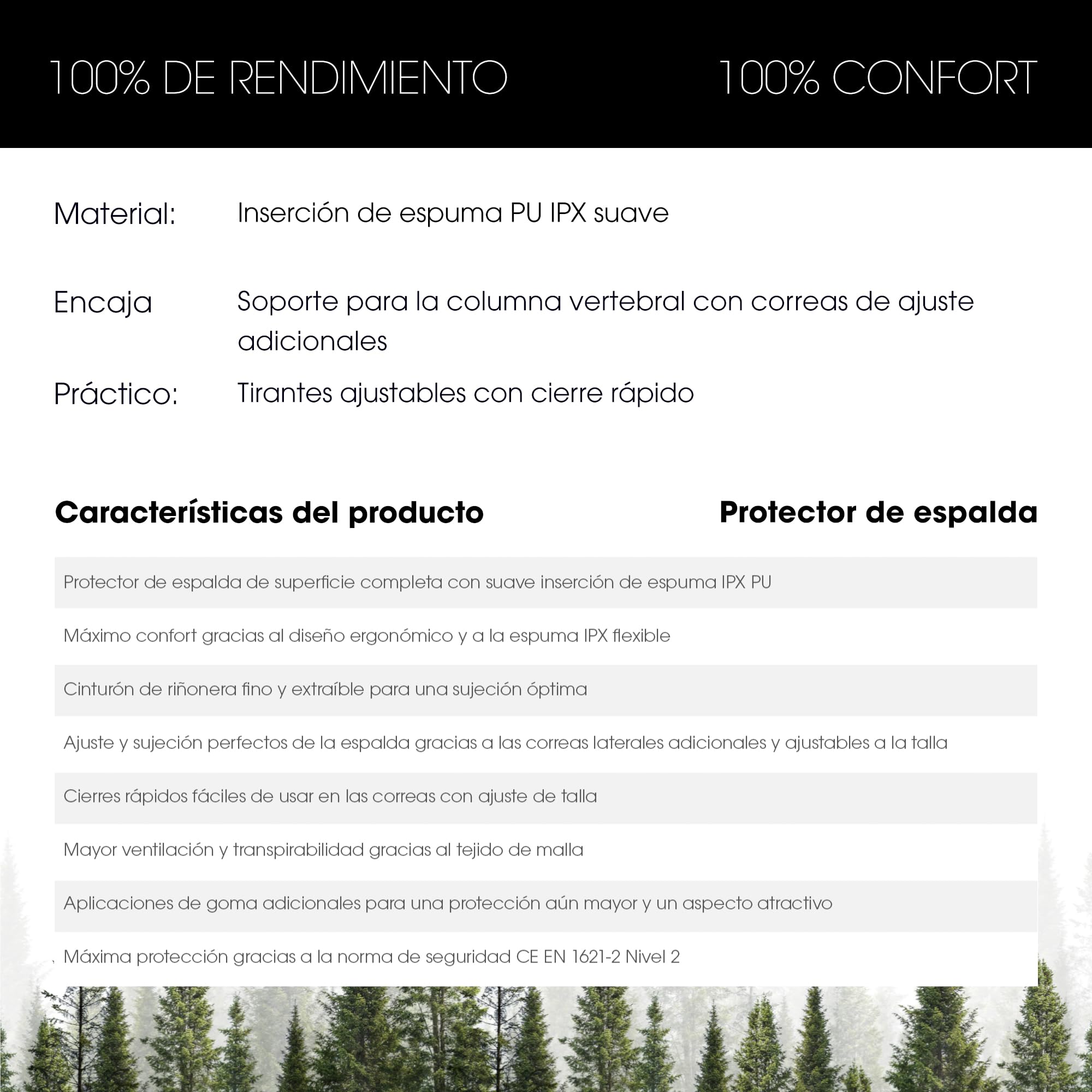 O'NEAL Protector Trasero para Motocross Progression Back Lite V.22 I MX Enduro I Protector de Espalda Ligero para Motocicleta Con Correa de Ajuste