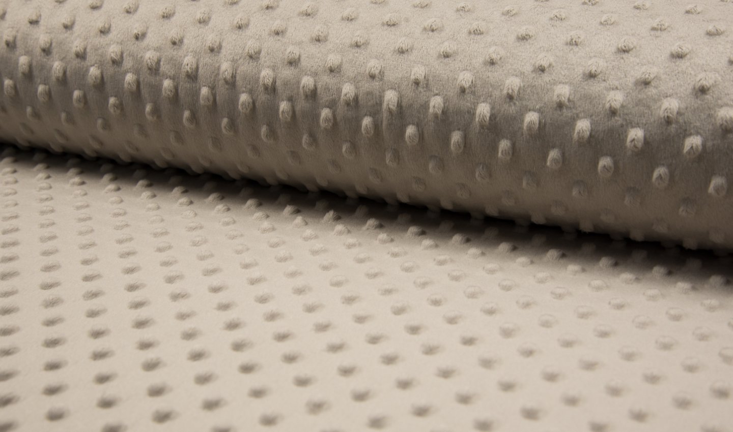 Luxury Supersoft DIMPLE Cuddle Soft Fleece Fabric Material - Sand, 1Mtr 150cmx100cm