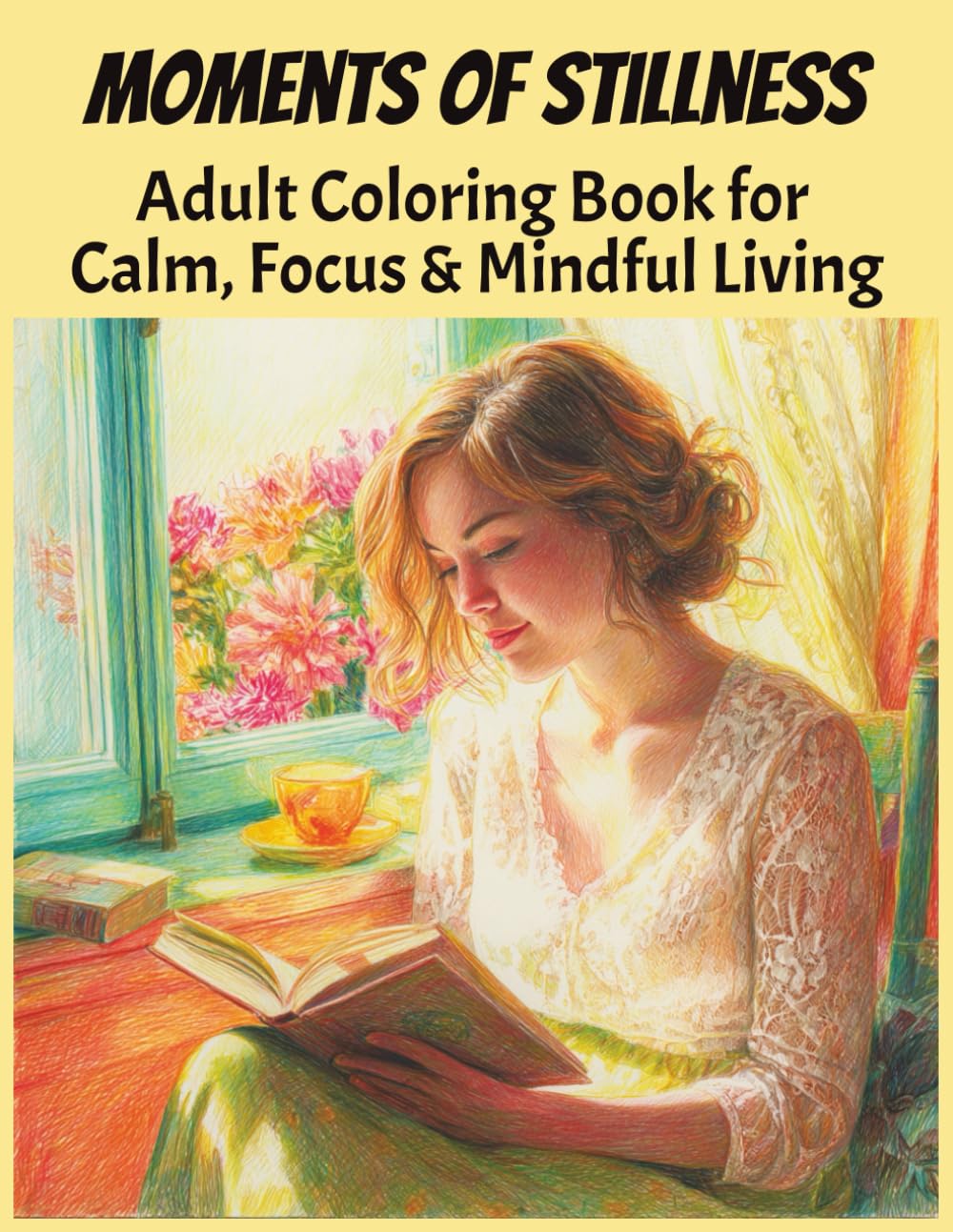 Moments of Stillness Adult Coloring Book for Calm, Focus & Mindful Living: 50 Cozy Lifestyle Scenes • Peaceful Living • Grayscale Artwork • Mindfulness (Moments Calm)