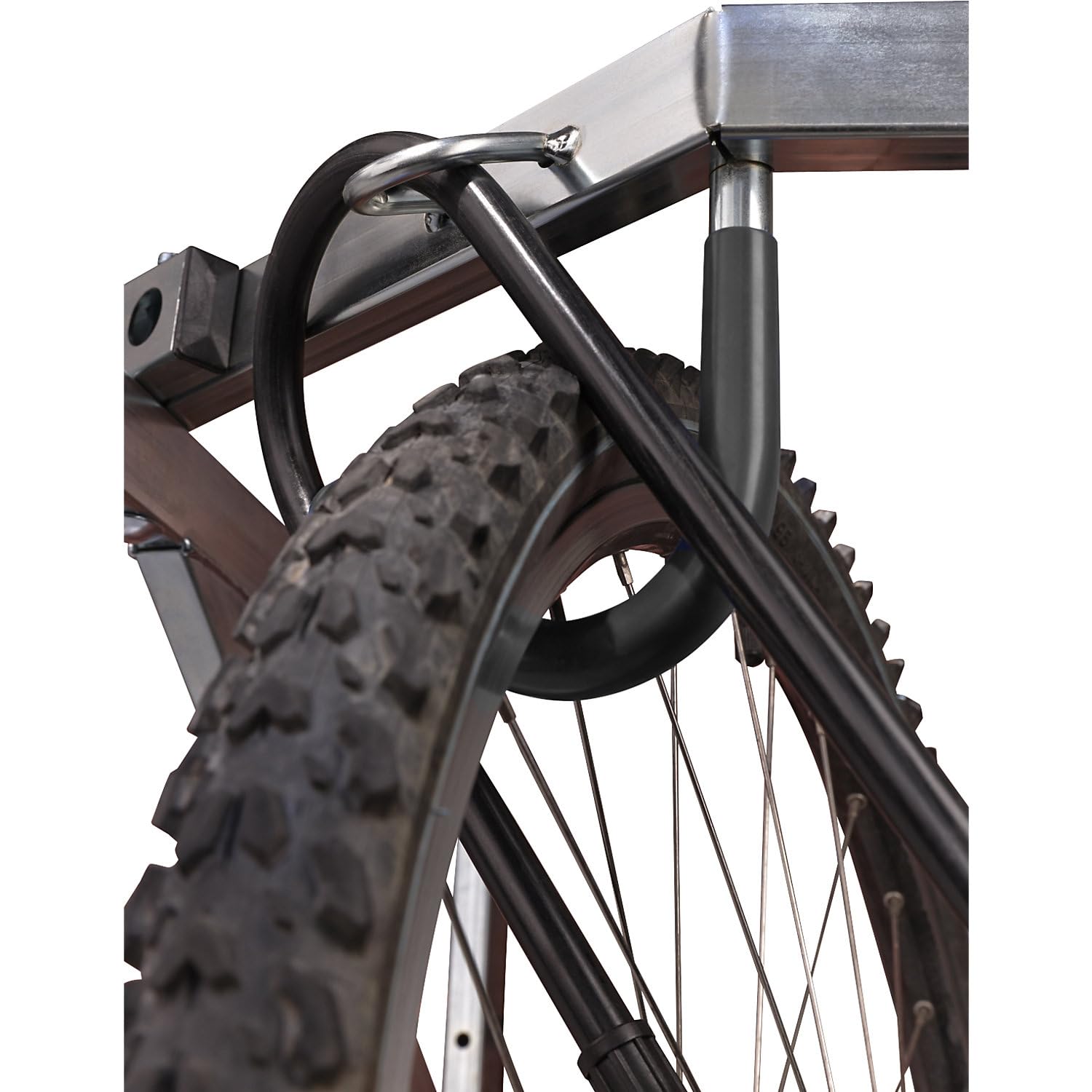 Mottez B138C Range-vélos modèle pro 6 vélos Gris 200 x 35 x 55 cm
