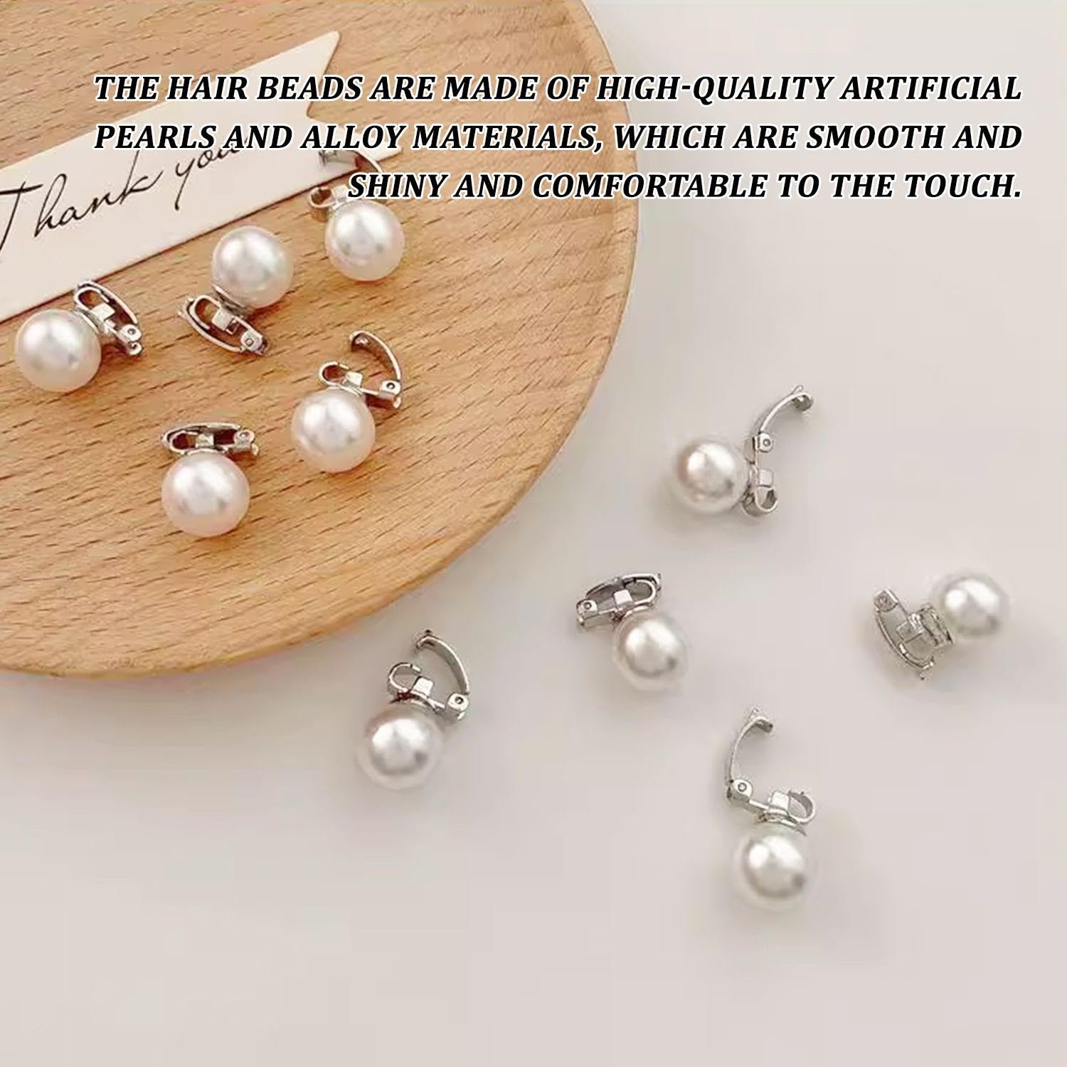 60 Pcs Pearl Hair Clips, Women'S Hair Accessories, White Hair Accessories, Hair Accessories, Imitation Pearl Hair Accessories, Bridal Clips - Image 4