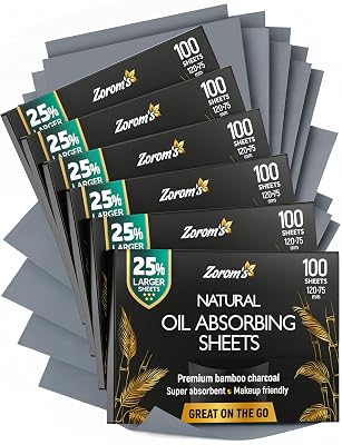 ZOROM'S XL Oil Blotting Sheets (6 x 100)