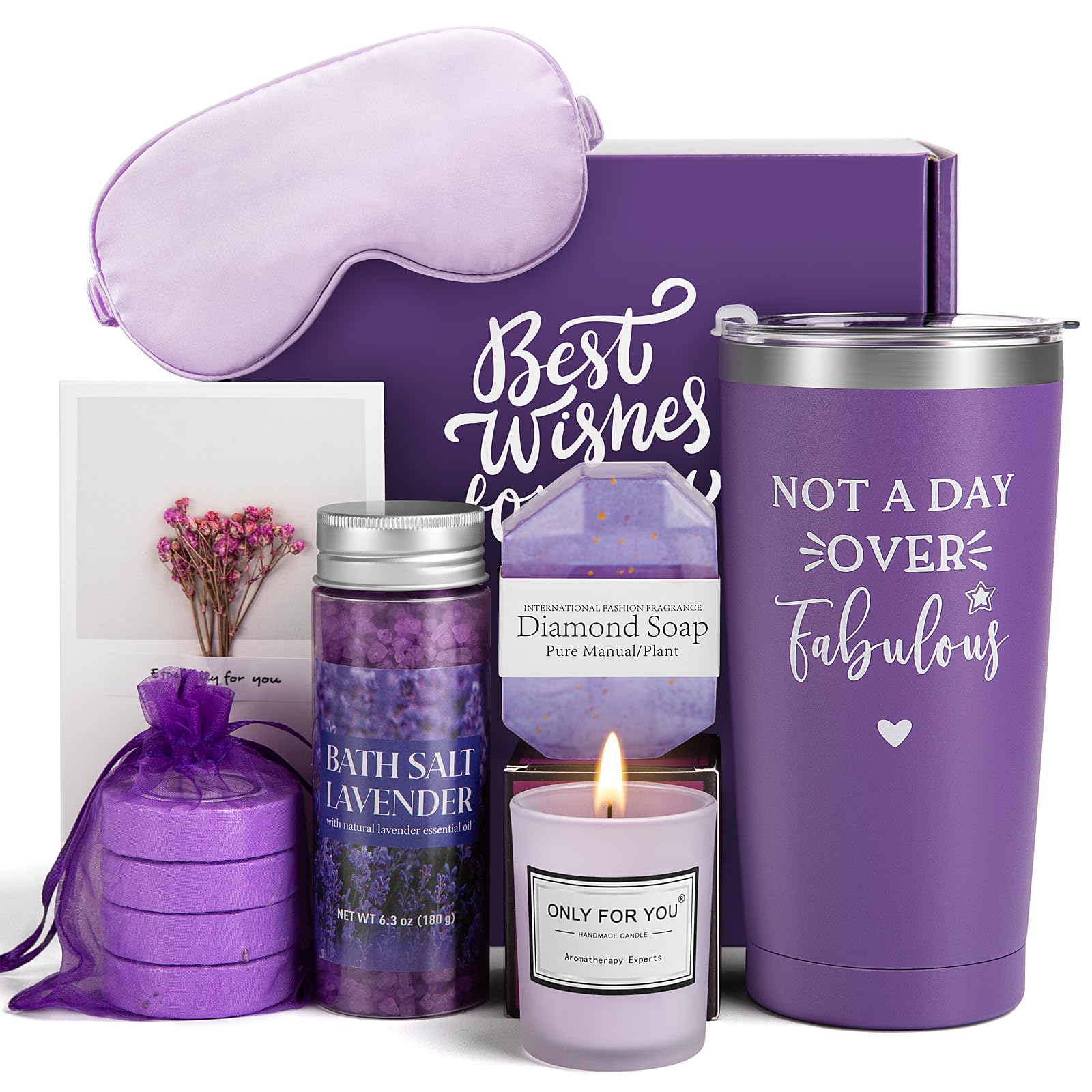 Photo 1 of Birthday Gifts for Women Mom Girls - Self Skin Care Set for Bridal Shower - Body Spa Kit for Her Wife Bride Teacher Girlfriend Sister - Funny Present Box Ideas for Christmas Mothers Valentines Day