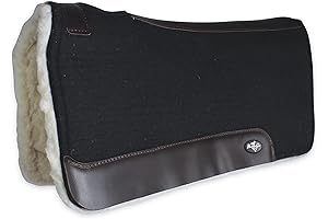 Prof Choice ComfortFit Wool w/Fleece Black Professional Choice Saddle Pad