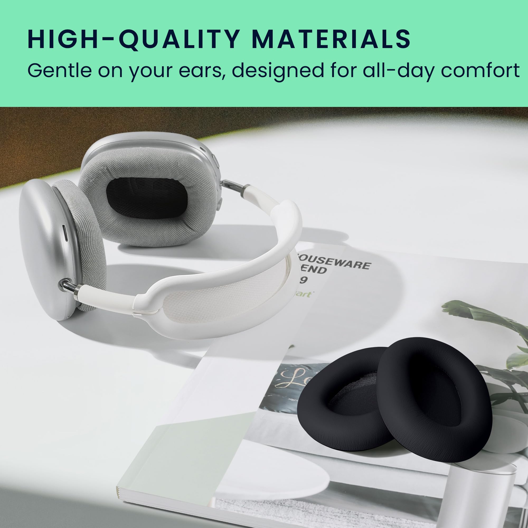 Amazon | kwmobile 2x ヘッドホンカバー Sony WH-1000XM6対応 交換用