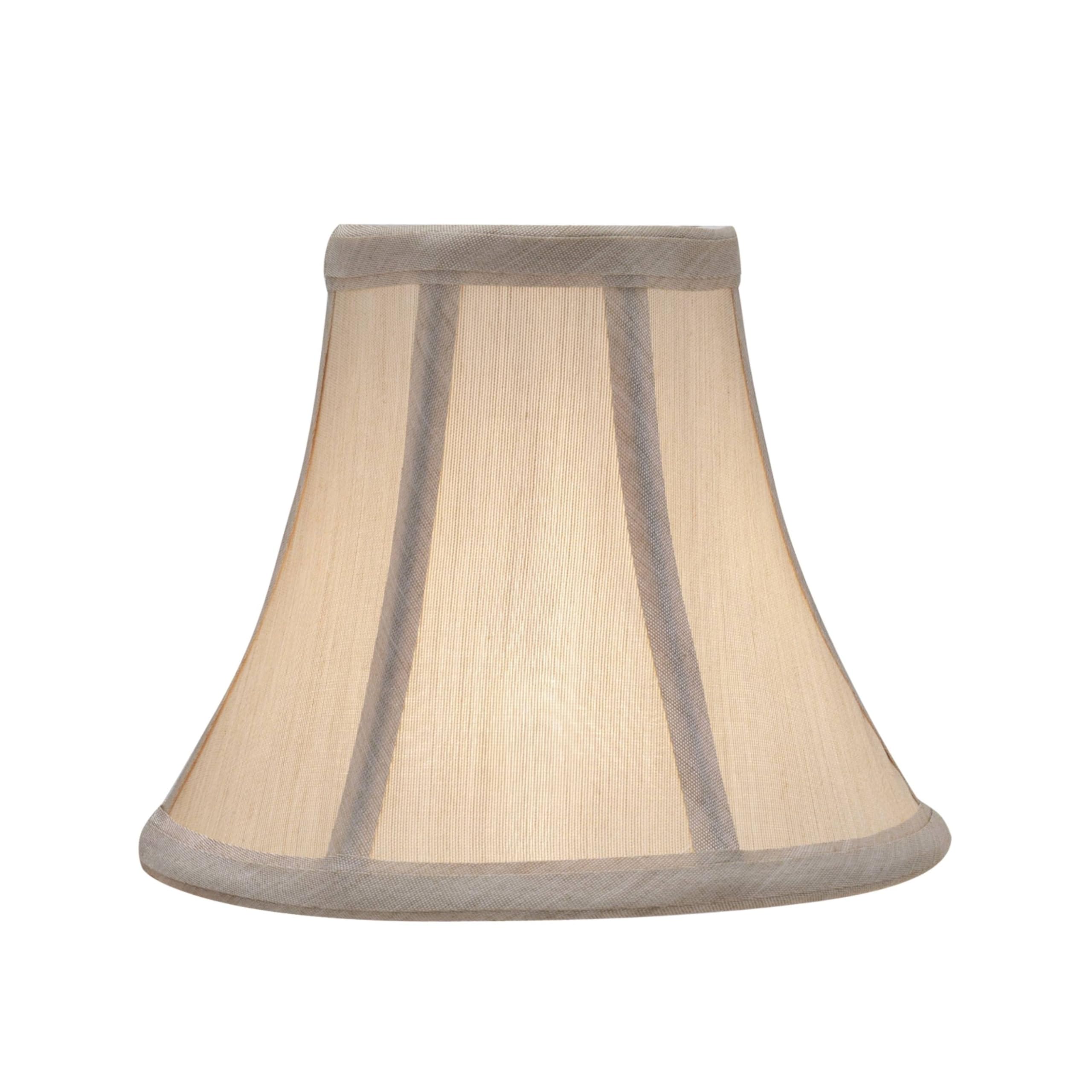 Aspen Creative 30039-2A mały żyrandol w kształcie dzwonka klips do lampy zestaw (2 sztuki), wzór przejściowy w kolorze beżowym, szerokość dołu 15 cm (7,6 cm x 15 cm x 12,7 cm)