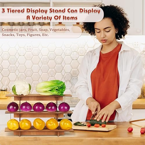 Miniatura 4 de Estantes de exhibición al por menor, soporte de exhibición de mesa de madera al por menor, estante portátil, estante de mostrador, estante de