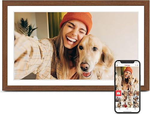 Miniatura 11 de Portarretratos digital WiFi con Frameo, 10.1 pulgadas, 1280 x 800 IPS, 32 GB, rotación automática, comparte video e imagen, regalo de cumpleaños