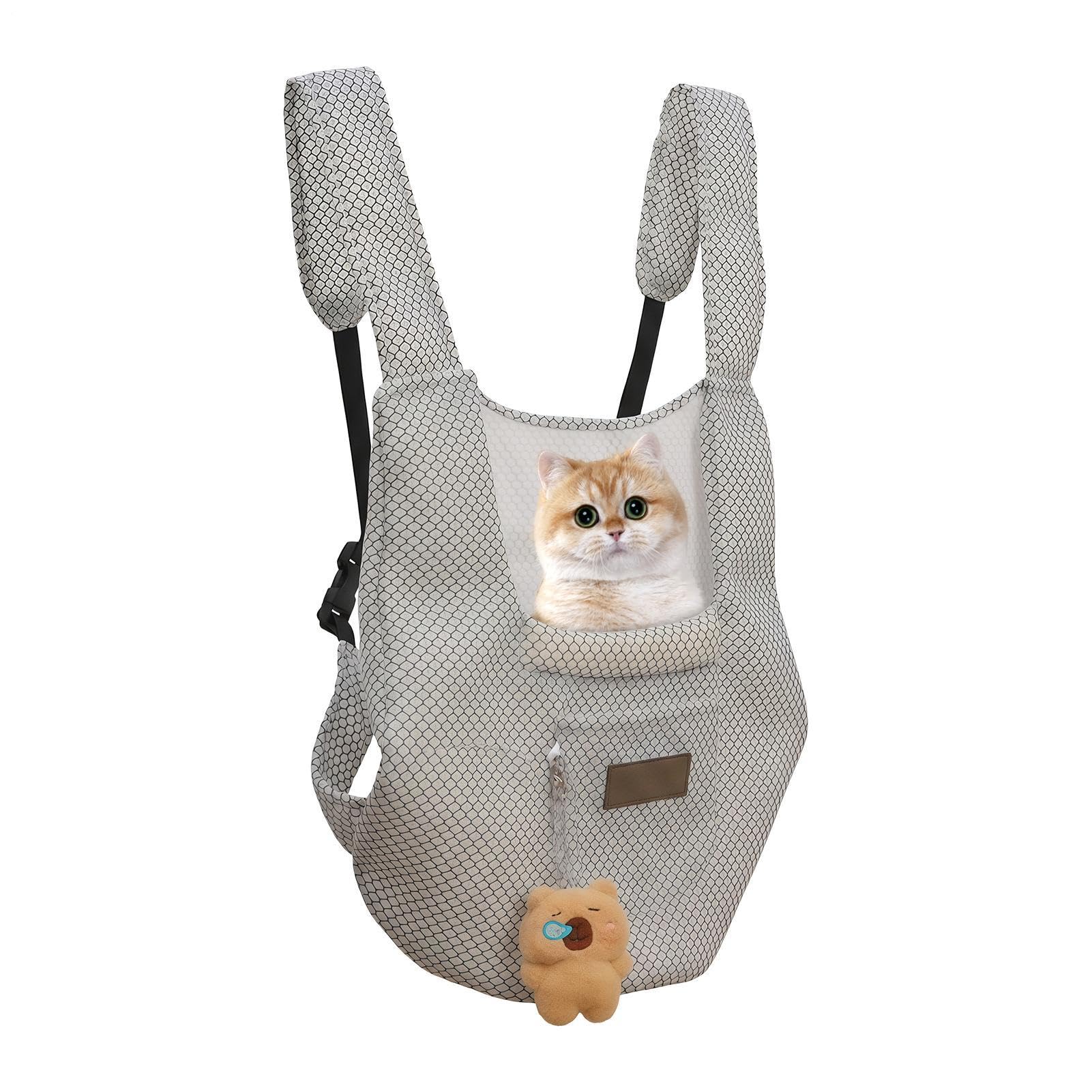 Mochila de transporte animal espaciosa y transpirable para viajes seguros