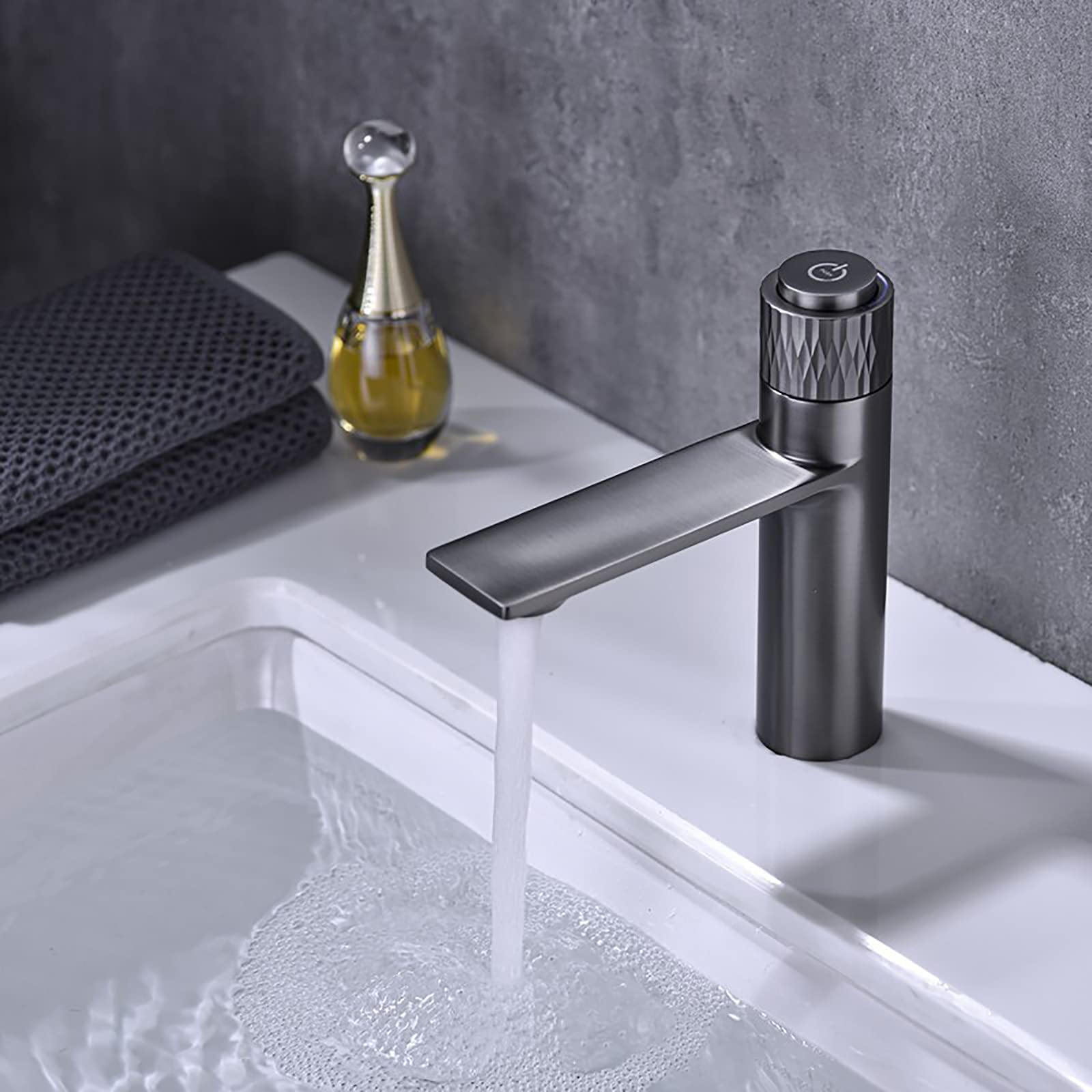 kitchen sink faucet Basin Faucet Brass Bathroom Sink Faucet Single Handle Basin Mixer Tap Deck Mounted Vanity Faucet Sink Mixer Tap Hot and Cold Lavatory Faucet,Brushed Gold (Brushed Gold) drinking