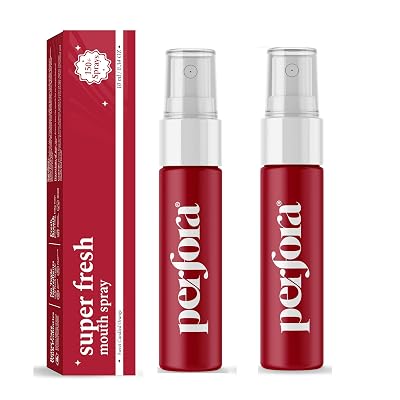 Perfora Super Fresh Sweet Candied Orange Mouth Spray | Instant Fresh Breath, Alcohol-Free, Teeth Remineralization, SLS-F