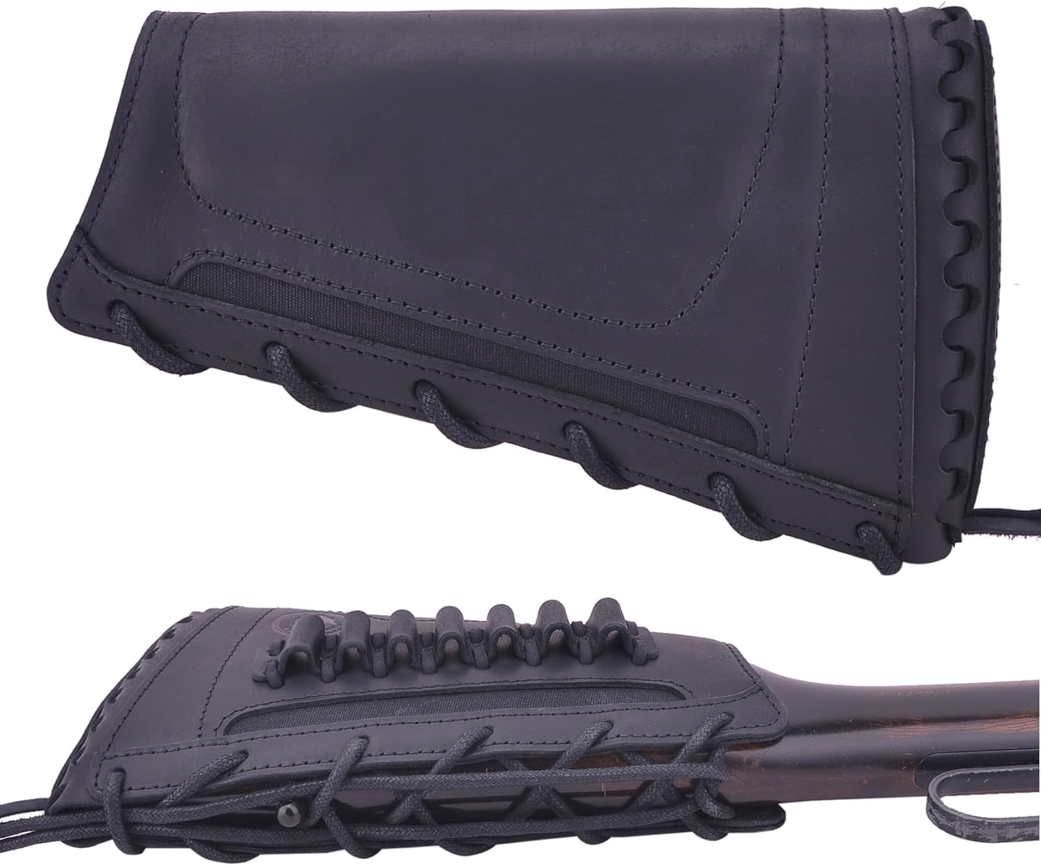 WAYNE'S DOG Leather Buttstock Cheek Rest Pad