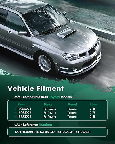 Vista 804 de SCITOO Reemplazo completo del radiador de aluminio para 1993-1998 para Toyota para T100 2.7L 3.0L 3.4L 2090 Radiador