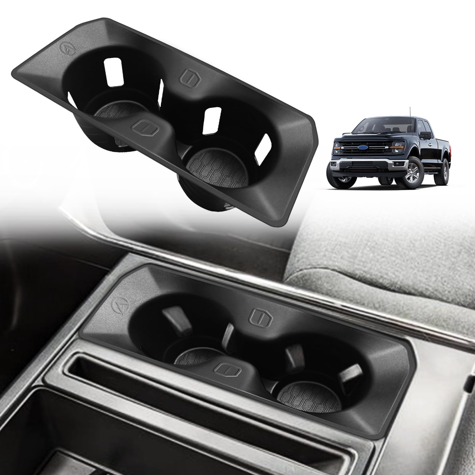 Muslogy Ford F-150 Cup Holder Insert