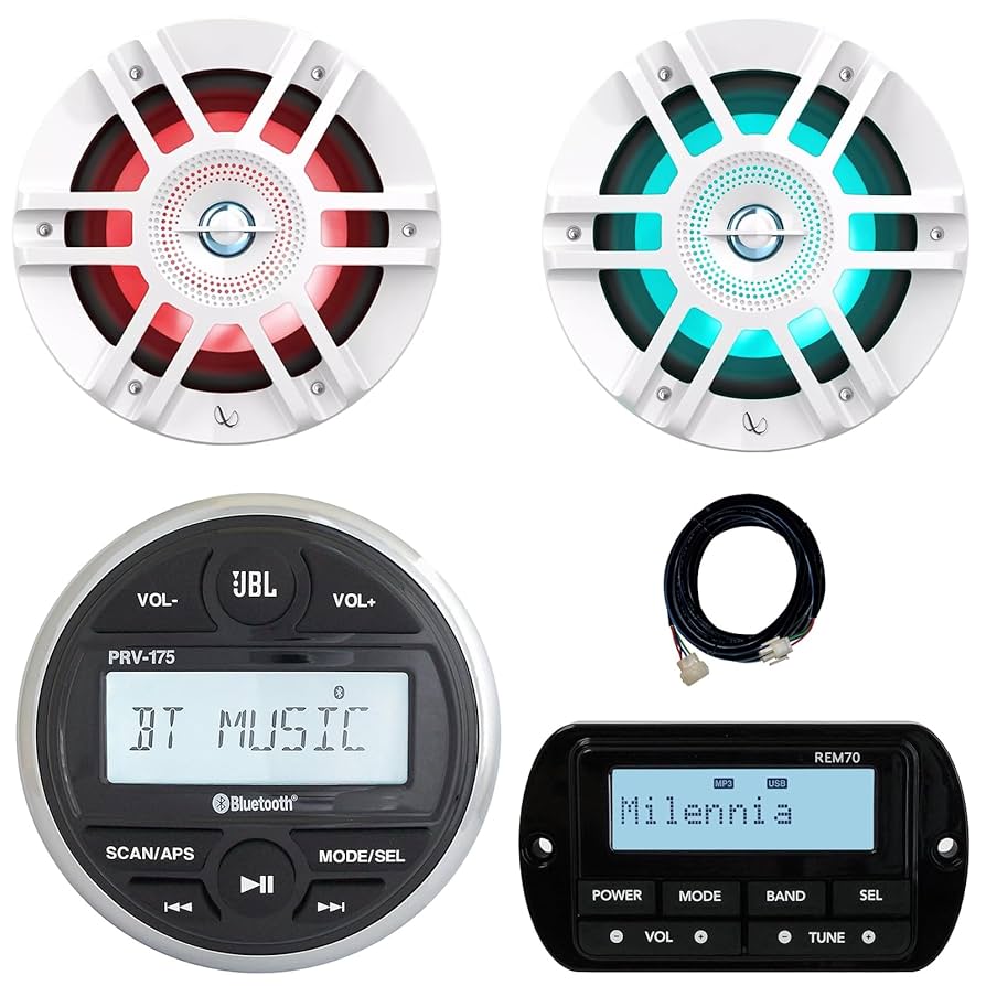 (未使用･未開封品)　JBL PRV 175?AM/FM/USB/Bluetoothゲージスタイルステレオ v1yptgt Amazon.com: JBL PRV-175 Marine Gauge Hole Mount USB