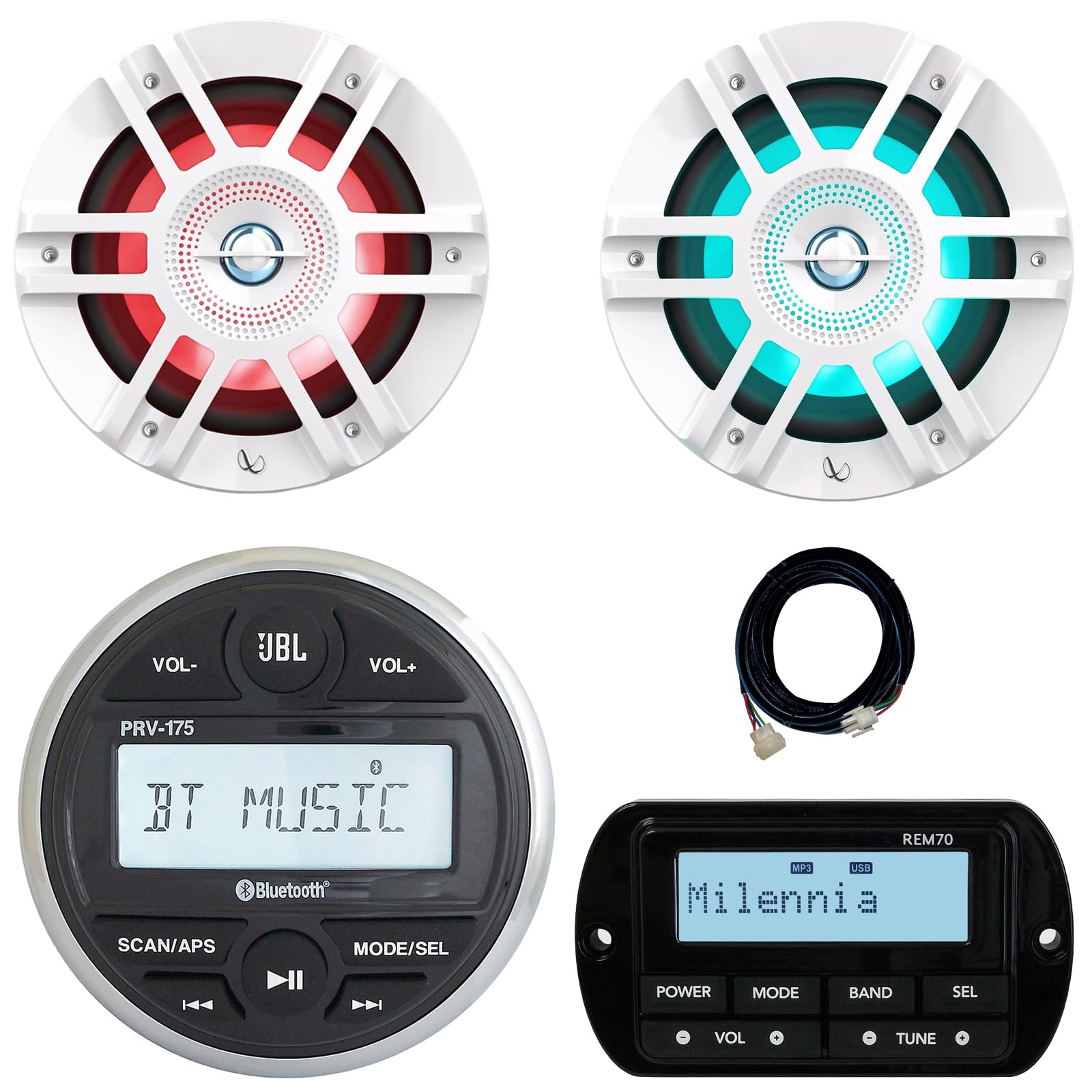 JBL PRV 175?AM/FM/USB/Bluetoothゲージスタイルステレオ 9jupf8b Amazon.co.jp: JBL PRV 175 AM / FM / USB / Bluetooth Gauge