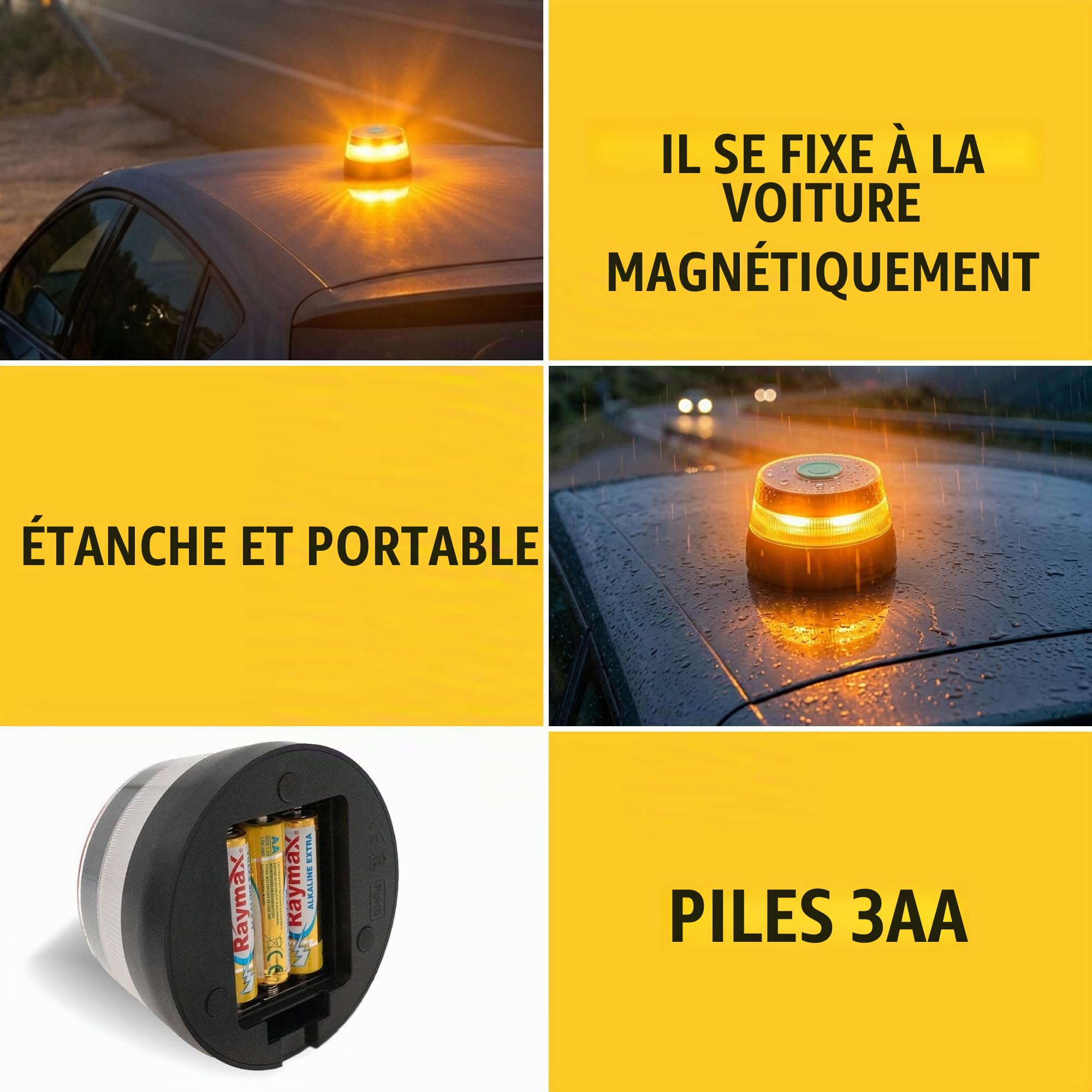 MAGIC SELECT 2x Lumière de Secours V16 DGT 3.0 Orange