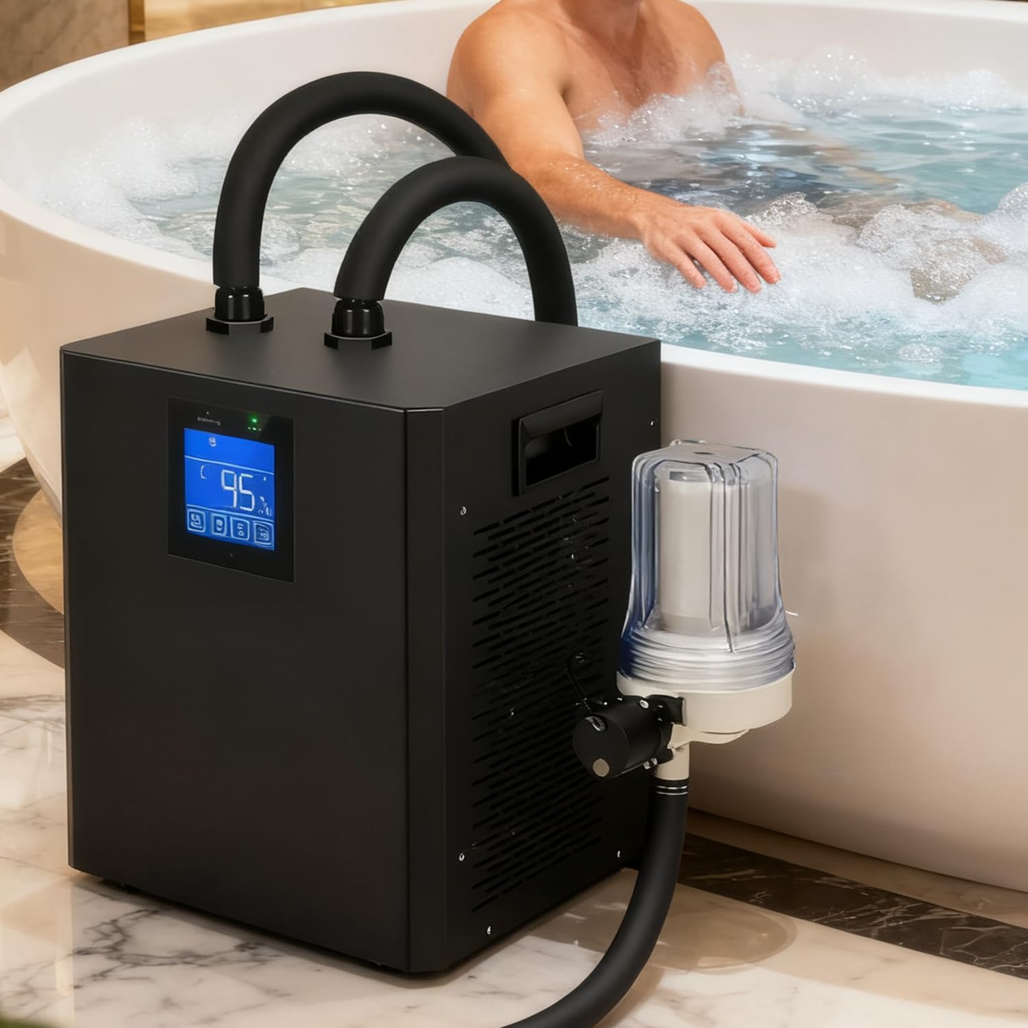 Refrigeratore per Vasca di Ghiaccio Migliorato 1/3 HP