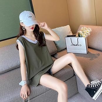 Amazon | [WMMING] ノースリーブ Tシャツ レディース 重ね着