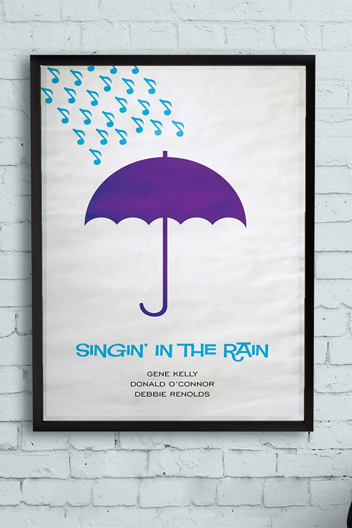 Postermanya (pster13302) Singin In The Rain Film Afişi Çerçeveli Tablo 5 (30 X 40cm)