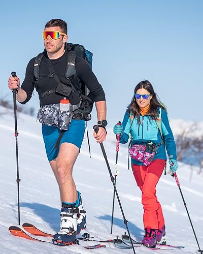 Miniatura 39 de Waterfly - Cangurera de senderismo con soporte para botella de agua para hombres y mujeres, para correr y pasear al perro, para iPhone 8 Plus, Verde