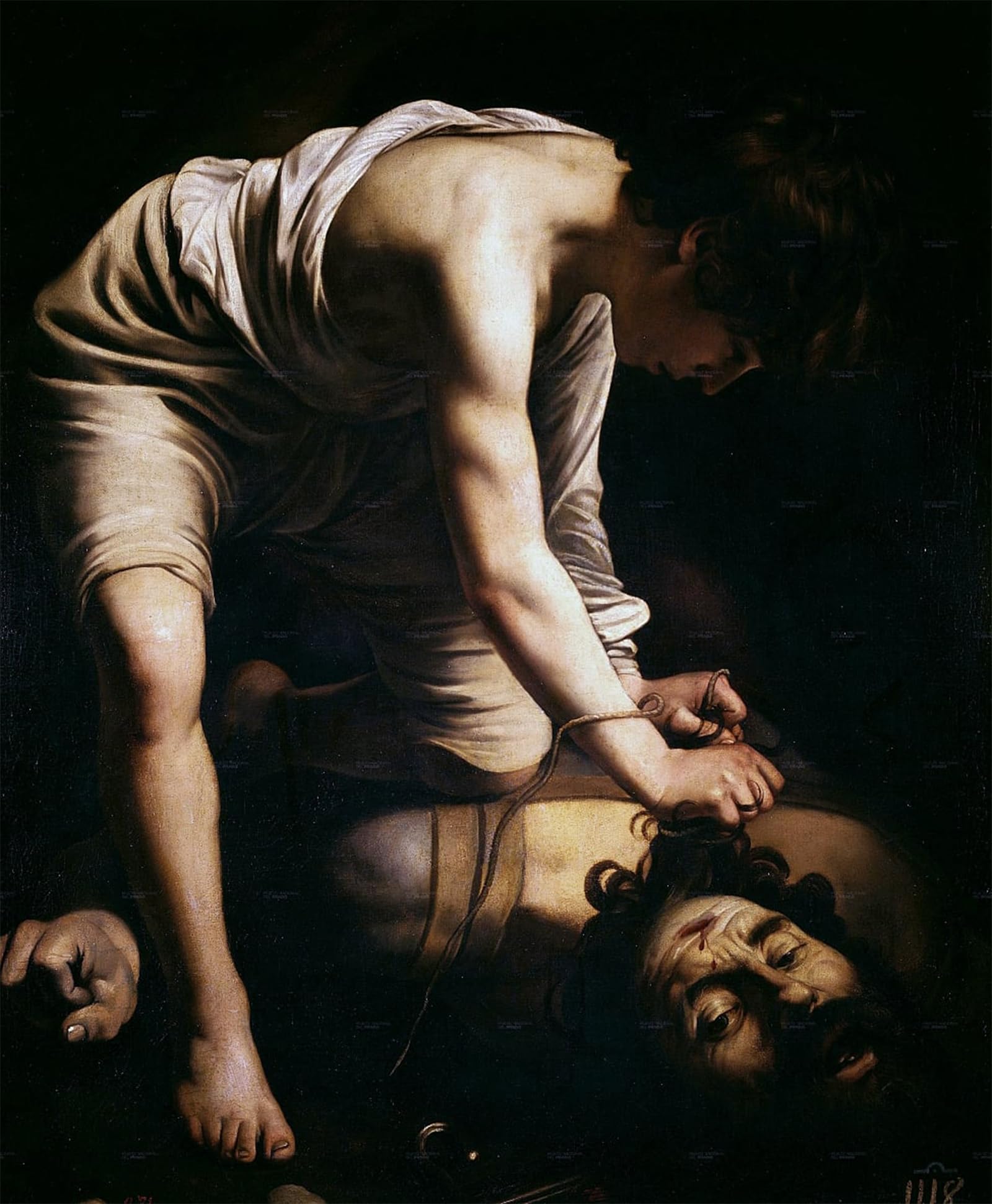 Tableau Caravaggio David et Goliath pour Rompre la Monotonie des Murs de Bureau - 5