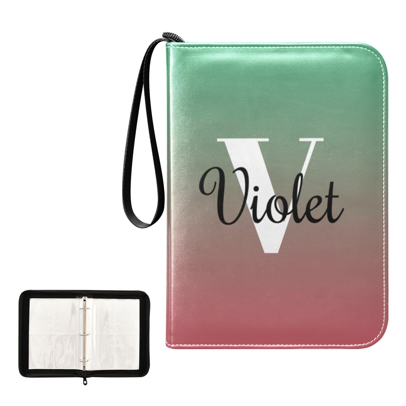 Amazon.com: Green Red Gradient Custom Card Binder 400 Pockets Personalized  Trading Card Storage Binder Album with Sleeves Zipper Card Collection  Holder Folder for Sleeved Cards Game Cards Sport Cards : Toys &
