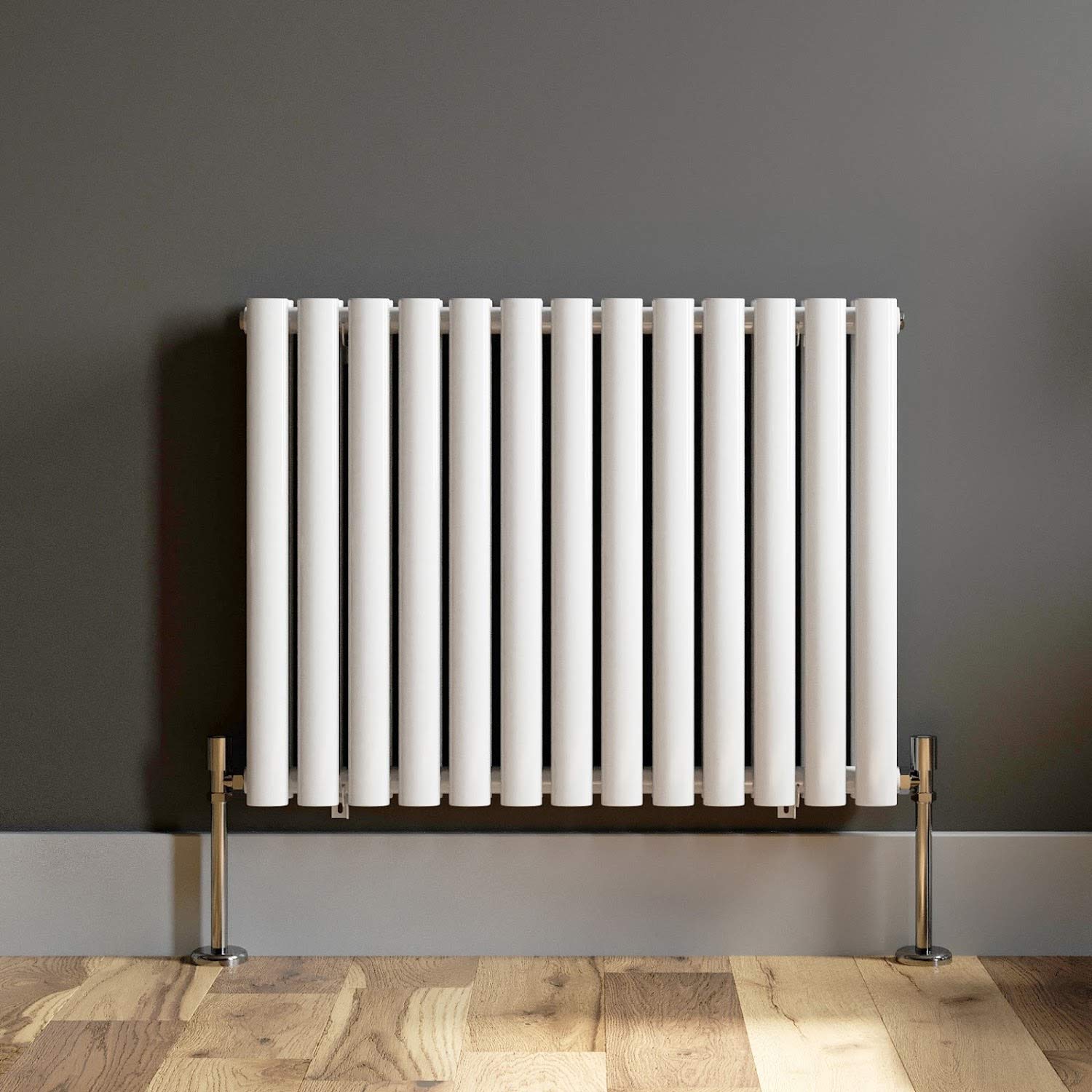 iBathUK | 600 x 800 mm Matt White Column Designer Radiator Horizontal Double  Oval Panel : iBathUK: Amazon.co.uk: DIY u0026 Tools