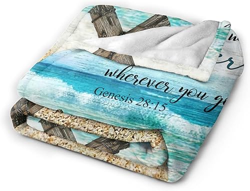 Miniatura 327 de Tijuboni Manta con diseño de tortuga marina y océano, regalos náuticos para mujeres, hombres, niñas, niños y adultos, manta de franela suave para