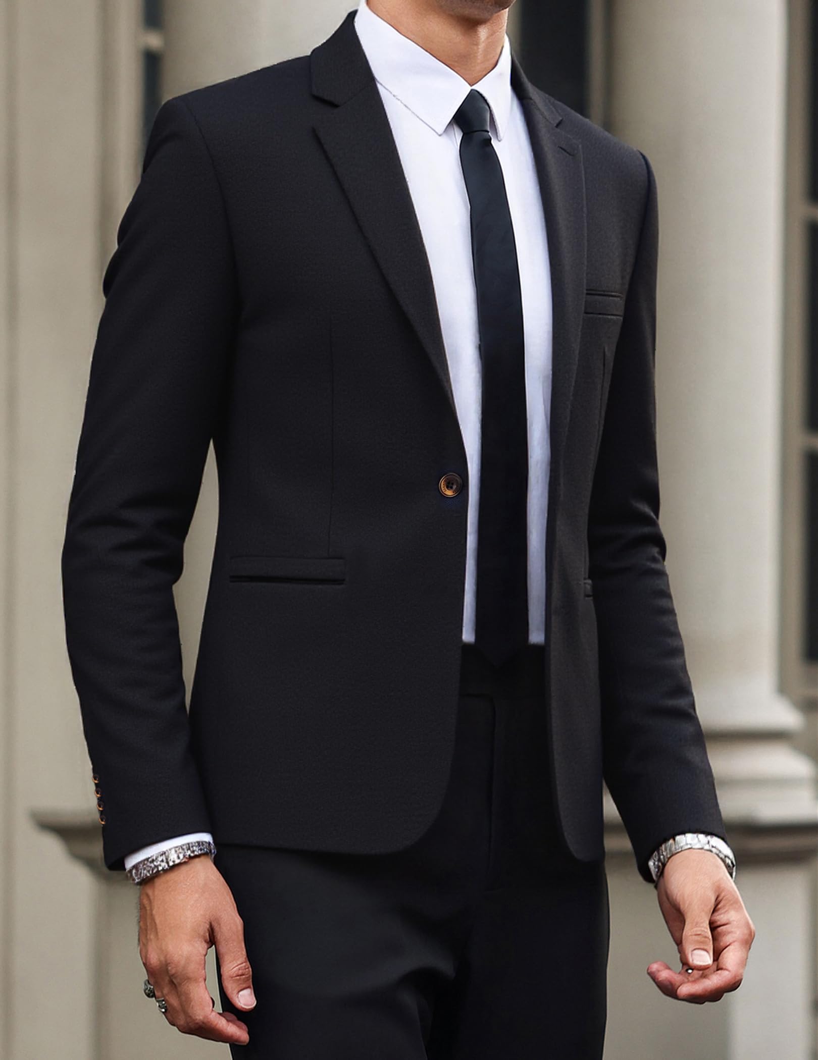 Jacke Herren Herbst Frühling Flammenförmiger Farbe Sakko Herren Sportlich Modern Stretch Blazer Männer Slim Fit Freizeit Jackett Business Anzugjacke