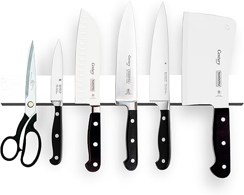 Tira magnética para cuchillos de madera blanca de 16 pulgadas, uso como soporte magnético para cuchillos para pared, tira magnética para cuchillos, disponible en Yaxa El Salvador