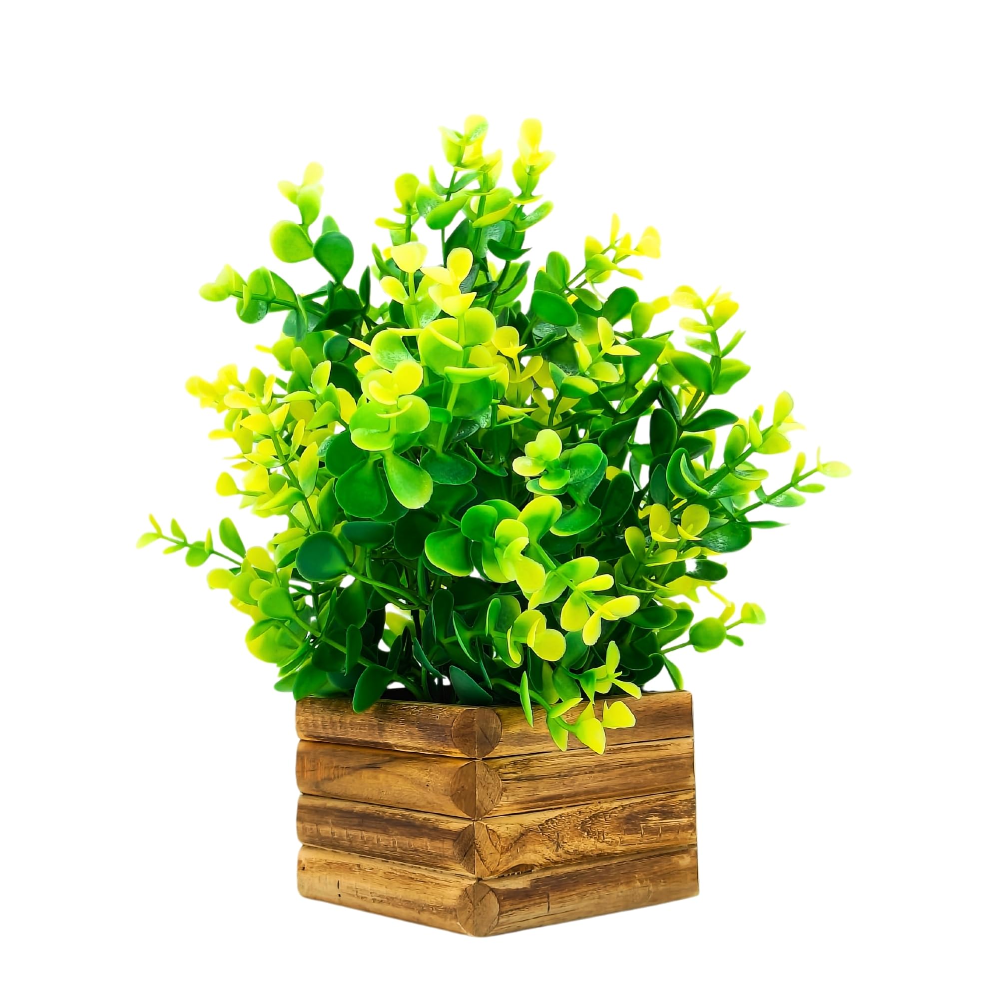 fancymart Artificial Plant Yellow Leaves in Wooden Pot Perfect Potted Decoration for Home Living Room & Office Spaces Height - 29cm… (B0D427963G) Amazon Price History, Amazon Price Tracker