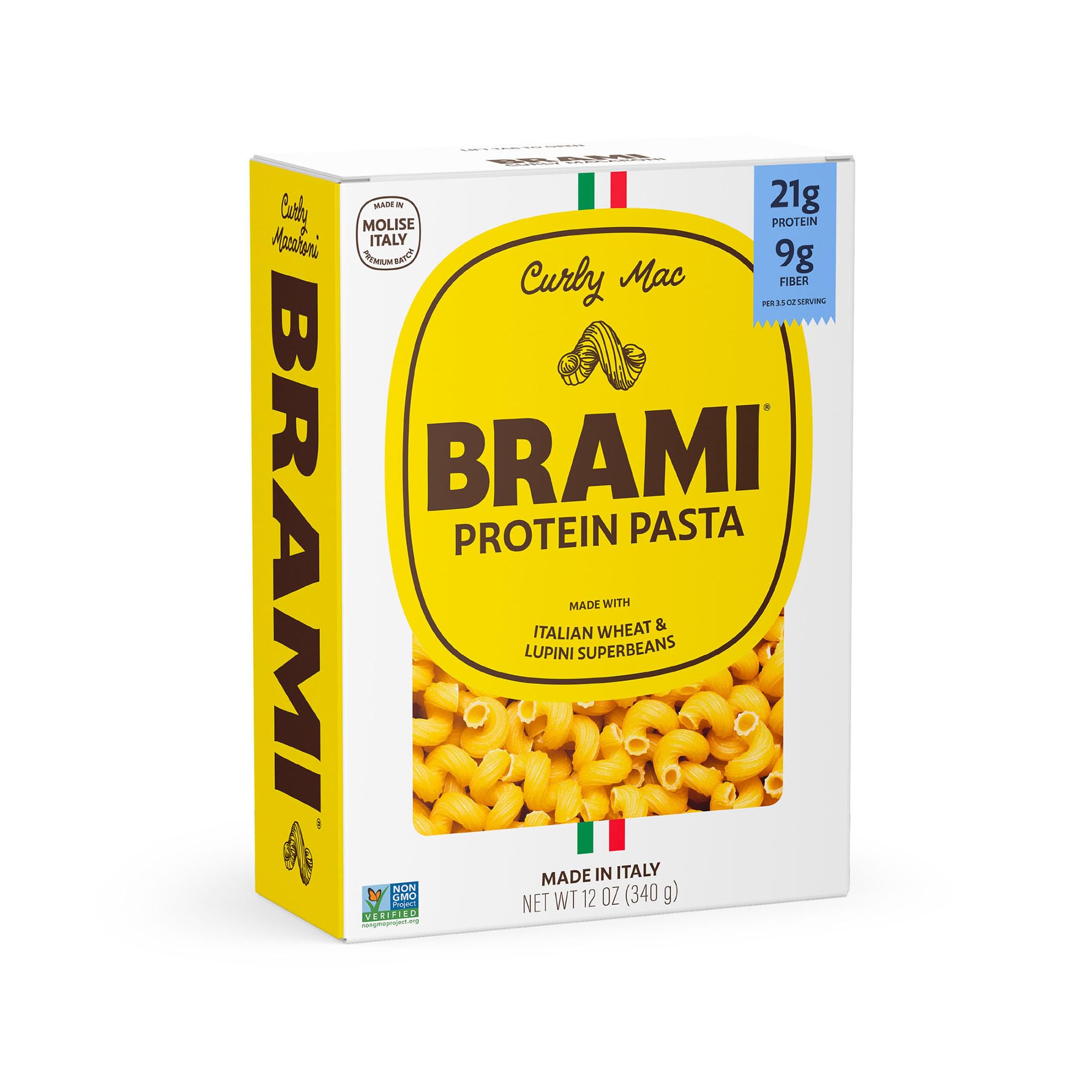 Amazon.com : Brami Curly Mac Italian Protein Pasta, Low Carb, High